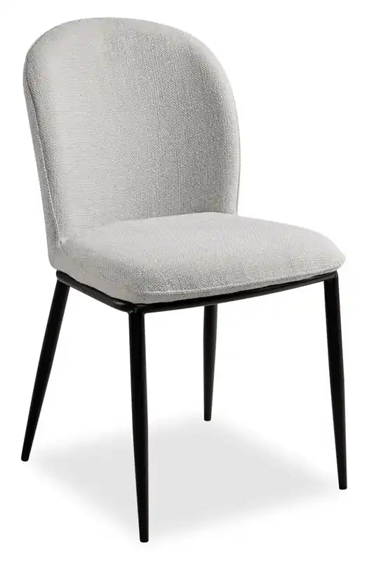 Chaise de salle à manger Ace avec tissu aspect lin