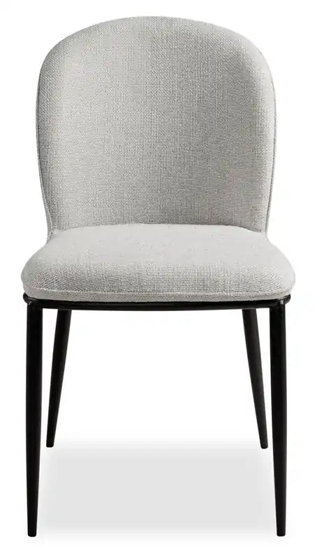 Chaise de salle à manger Ace avec tissu aspect lin