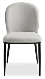 Chaise de salle à manger Ace avec tissu aspect lin