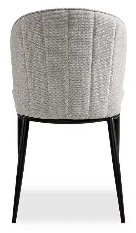 Chaise de salle à manger Ace avec tissu aspect lin