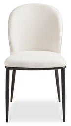 Chaise de salle à manger Ace avec tissu aspect lin