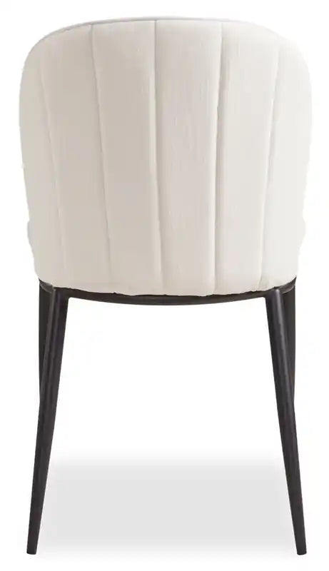 Chaise de salle à manger Ace avec tissu aspect lin
