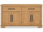 Archer Dining Server, 66W, 2 Drawers & 4 Doors with Adjustable Shelves