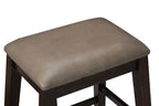 Ensemble de salle à manger Astoria 5 pièces hauteur comptoir avec table et 4 tabourets, étagères intégrées, 60 po L