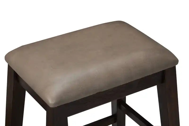 Ensemble de salle à manger Astoria 5 pièces hauteur comptoir avec table et 4 tabourets, étagères intégrées, 60 po L