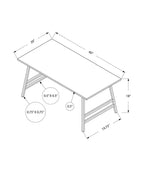 Table basse moderne Atlas 40 - Plateau blanc avec pieds en métal gris