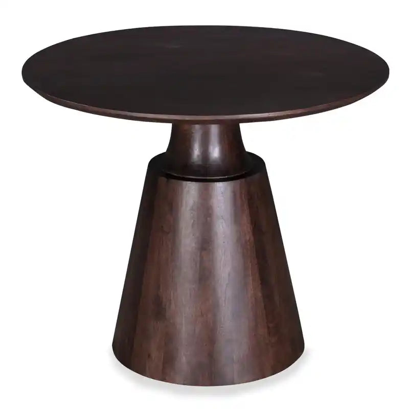 Bali Dining Table, Mango Wood, Pedestal Base, 36W Round