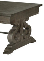50 Table basse traditionnelle avec rangement – Pin marron foncé avec base en bois à volutes