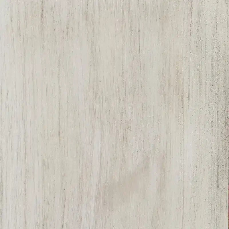 Bureau d'ordinateur moderne de 60 po de style campagnard avec 2 tiroirs – Fini blanchi, base à tréteaux