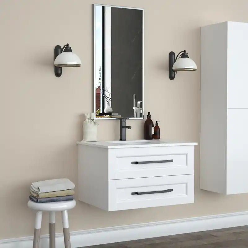 Miroir Border Argent 36