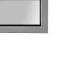 Miroir mural rectangulaire 32" x 24" avec cadre en métal argenté – Décoration moderne pour salle de bain, chambre ou couloir