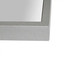 Miroir mural rectangulaire 32" x 24" avec cadre en métal argenté – Décoration moderne pour salle de bain, chambre ou couloir