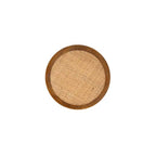 Tabouret de bar en rotin sans dossier, hauteur d'assise 61 cm, brun noyer – Bois massif, capacité 125 kg