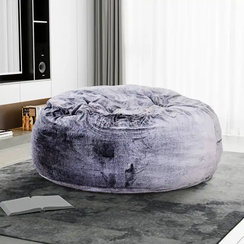 Fauteuil poire en fausse fourrure et mousse haute densité Bala de Sealy