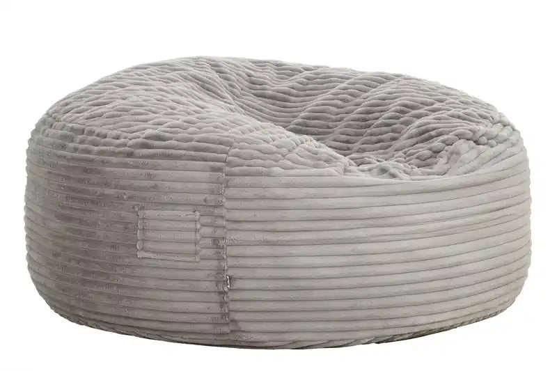 Pouf poire Sealy Kade en velours côtelé avec mousse haute densité