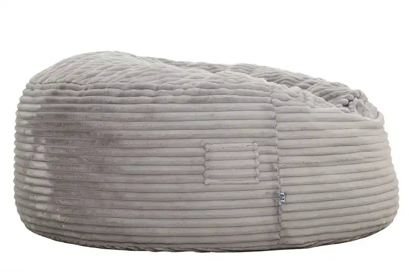 Pouf poire Sealy Kade en velours côtelé avec mousse haute densité