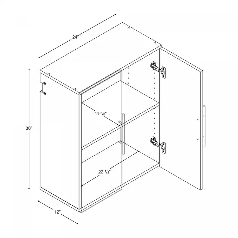 Hangups 24 Armoire haute Gris clair