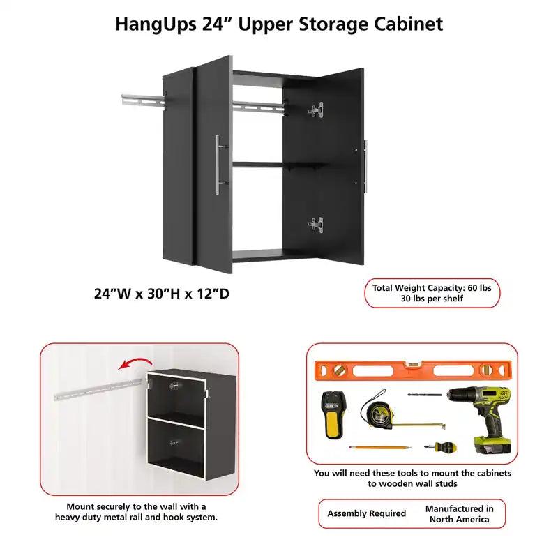 Hangups 24 Armoire haute Gris clair