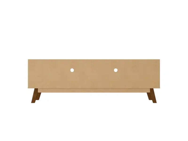 Meuble TV Manhattan Comfort Marcus Mid-Century Modern 180 cm avec pieds en bois massif