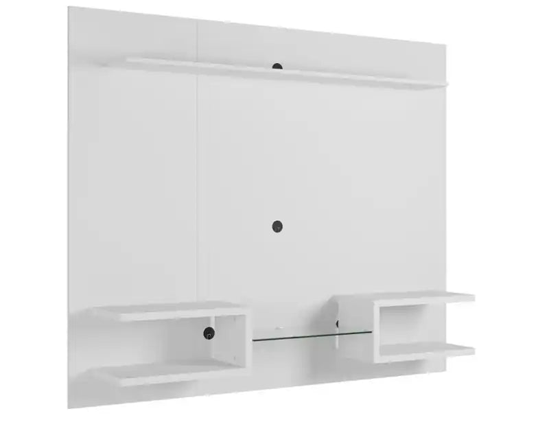 Manhattan Comfort Plaza 64.25 Modern Floating Wall Entertainment Center with Display Shelves