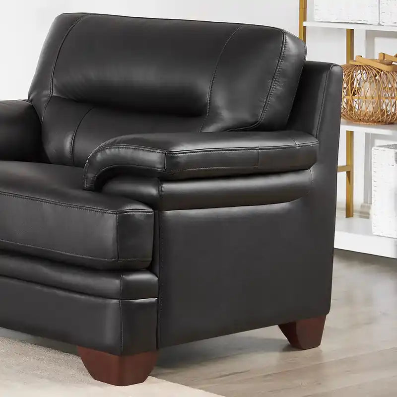 Chaise en cuir Hydeline Luxor