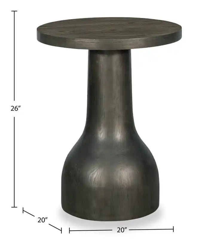 Table d'appoint ronde moderne en bois massif Eldon 20 - Porpoise