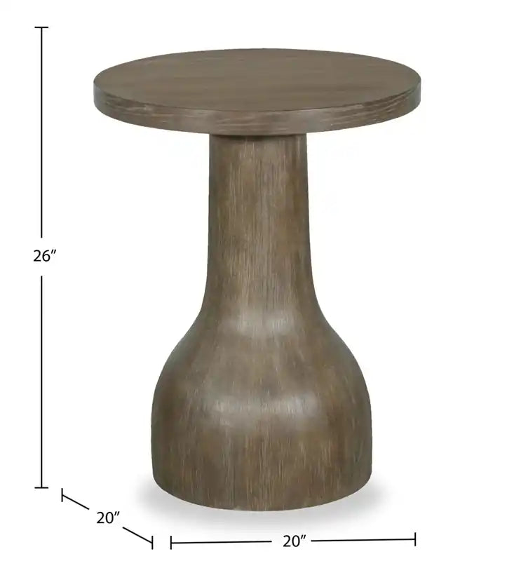 Table d'appoint ronde moderne en bois massif Eldon 20 - Porpoise