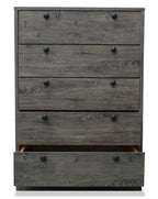 Commode de chambre Hart, 5 tiroirs, 24,6 larg. x 36,2 haut., Fabriquée au Canada