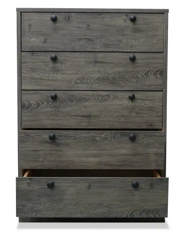 Commode de chambre Hart, 5 tiroirs, 24,6 larg. x 36,2 haut., Fabriquée au Canada