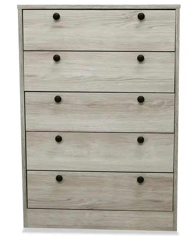 Commode de chambre Hart, 5 tiroirs, 24,6 larg. x 36,2 haut., Fabriquée au Canada