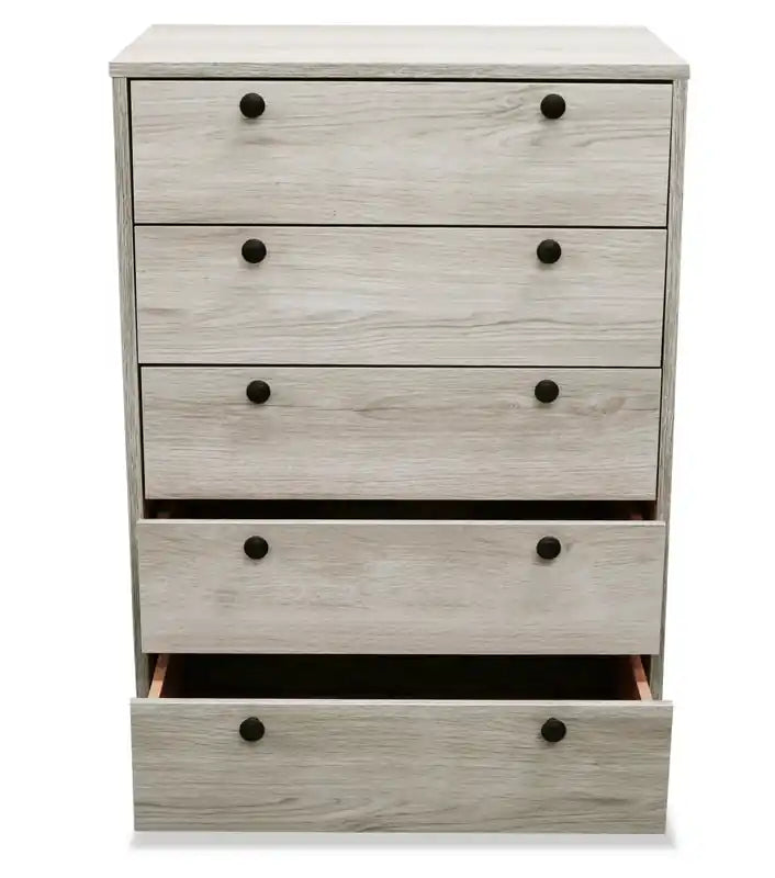 Commode de chambre Hart, 5 tiroirs, 24,6 larg. x 36,2 haut., Fabriquée au Canada