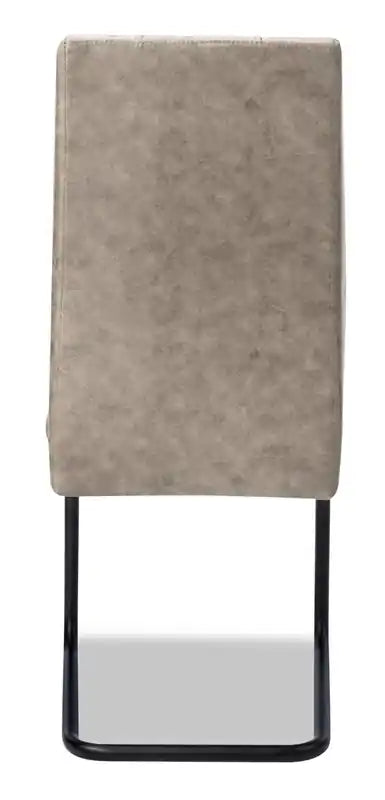 Chaise de salle à manger moderne avec revêtement en cuir végétalien – Style contemporain, cadre robuste