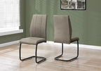 Chaise de salle à manger moderne avec revêtement en cuir végétalien – Style contemporain, cadre robuste