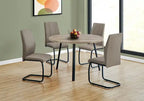 Chaise de salle à manger moderne avec revêtement en cuir végétalien – Style contemporain, cadre robuste