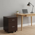 Vinsetto Filing Cabinet For Letter Or A4 Files W/ 2 Drawers Casters