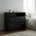 Vinsetto 2 Drawers File Cabinet With Hanging Rail