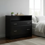 Vinsetto 2 Drawers File Cabinet With Hanging Rail