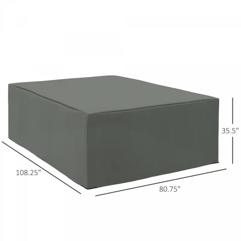 Outsunny Housse de protection pour mobilier de jardin en tissu Oxford