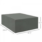 Outsunny Housse de protection pour mobilier de jardin en tissu Oxford