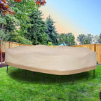 Housse de protection pour salon de jardin ovale Outsunny, beige/café
