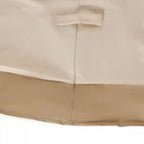 Housse de protection pour salon de jardin ovale Outsunny, beige/café