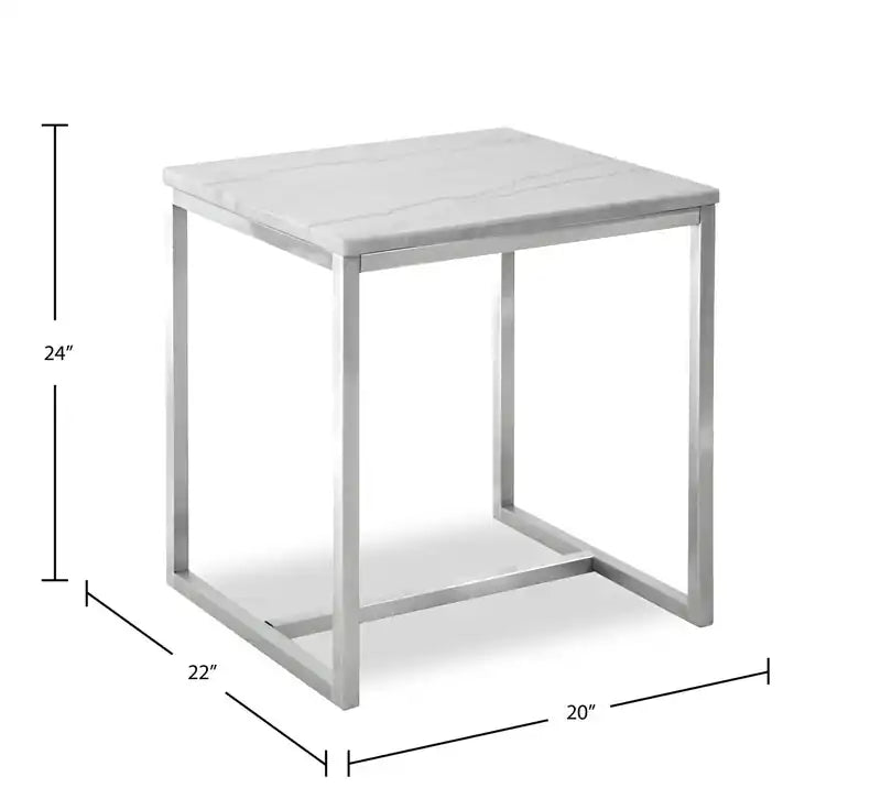 Table d'appoint Sampson 20 en marbre moderne