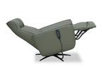 Fauteuil inclinable massant électrique en cuir véritable 31 po avec siège chauffant, appui-tête électrique et gravité zéro