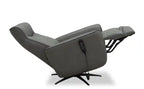 Fauteuil inclinable massant électrique en cuir véritable 31 po avec siège chauffant, appui-tête électrique et gravité zéro