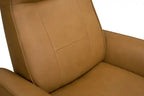 Fauteuil inclinable massant électrique en cuir véritable 31 po avec siège chauffant, appui-tête électrique et gravité zéro