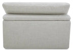 Fauteuil inclinable électrique sans accoudoirs Sky Modular 44 en tissu avec coussins en plumes et duvet - Nathan Wheat