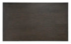Table basse 48 avec rangement et étagère, Moka chaud